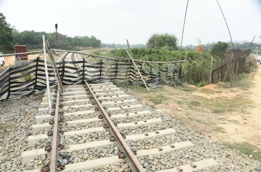  আগরতলা-আখাউড়া রেলপথ বিশবাঁও জলে