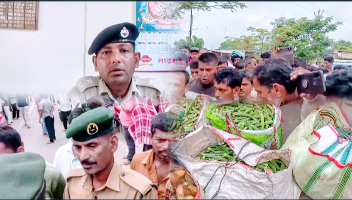  পুলিশের তোল্লা আদায়ের বিরুদ্ধে কৃষকদের বিক্ষোভ!!